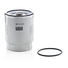 Original MANN-FILTER Fuel filter WK 11 019 z – Fuel filter set with gasket / gasket set – For Utility Vehicles