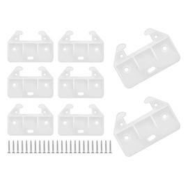 Aifeier ET Drawer Guides Plastic Drawer Track Rail Guide Brackets for Dresser Cabinet Closet Drawer, White, 8 PCS