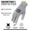 HANDLANDY 12 Pairs PU Coated Nylon Black Protective Work Gloves,