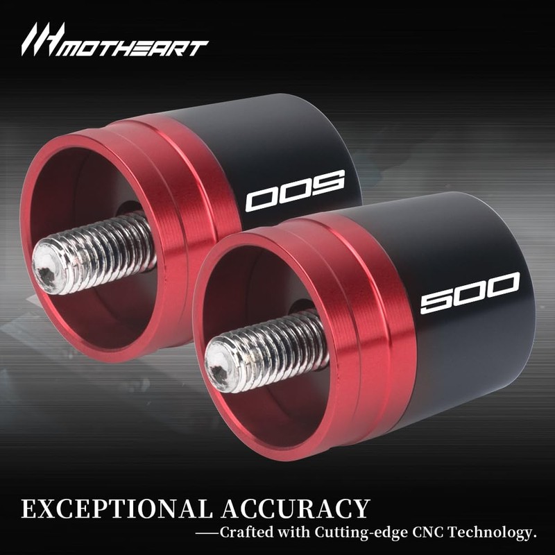 MotHeart Motorcycle Bar End Sliders For Ninja 500 2024-2025 Handlebar