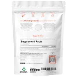 Liposomal Vitamin C 1,000mg | 40 Packets with Sugar Free Lemonade Flavor | Highly Bioavailable Fat Soluble Form | Liposomal Delivery for Superior Absorption | Antioxidants Supplement & Immune Support