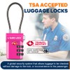 SURE LOCK TSA Approved 3-Digit Combination Luggage Locks – Open