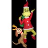 Gemmy 6ft Airblown Inflatable Hanging Grinch w/Max-Grinch