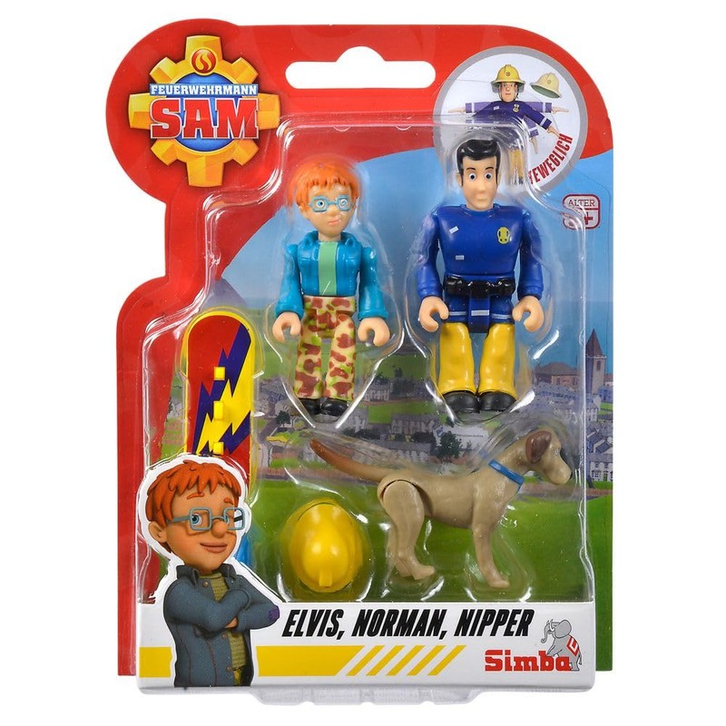 Elvis, Norman, Nipper | Game Figure Set | Fireman Sam