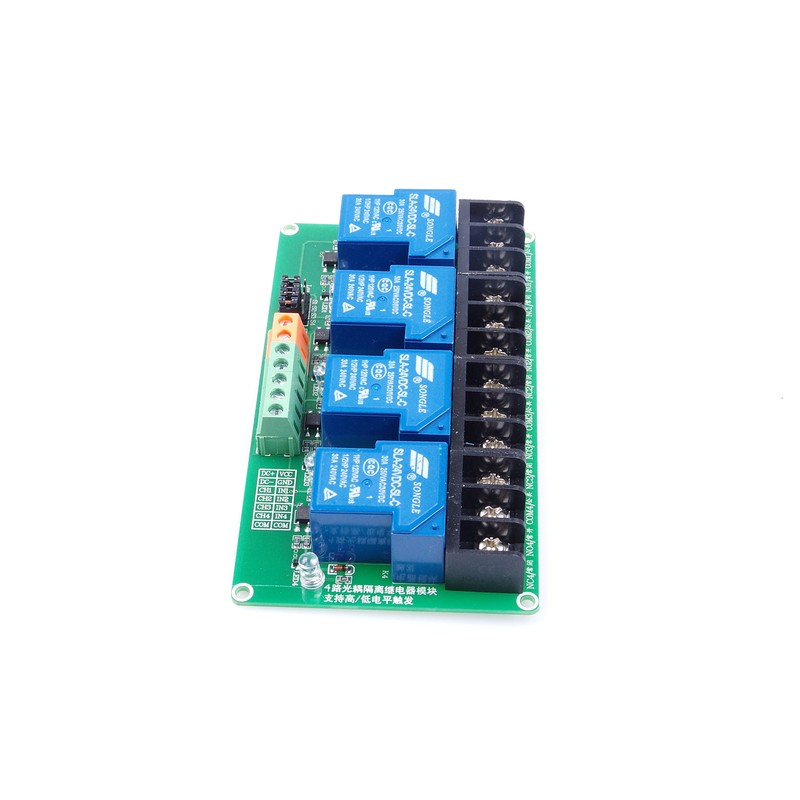 KNACRO 4-Channel DC 24V Relay Module High/Low Level Triggering Optocoupler