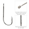 100Pcs 6/0# High Carbon Steel Sharp Fish Hooks with Barb