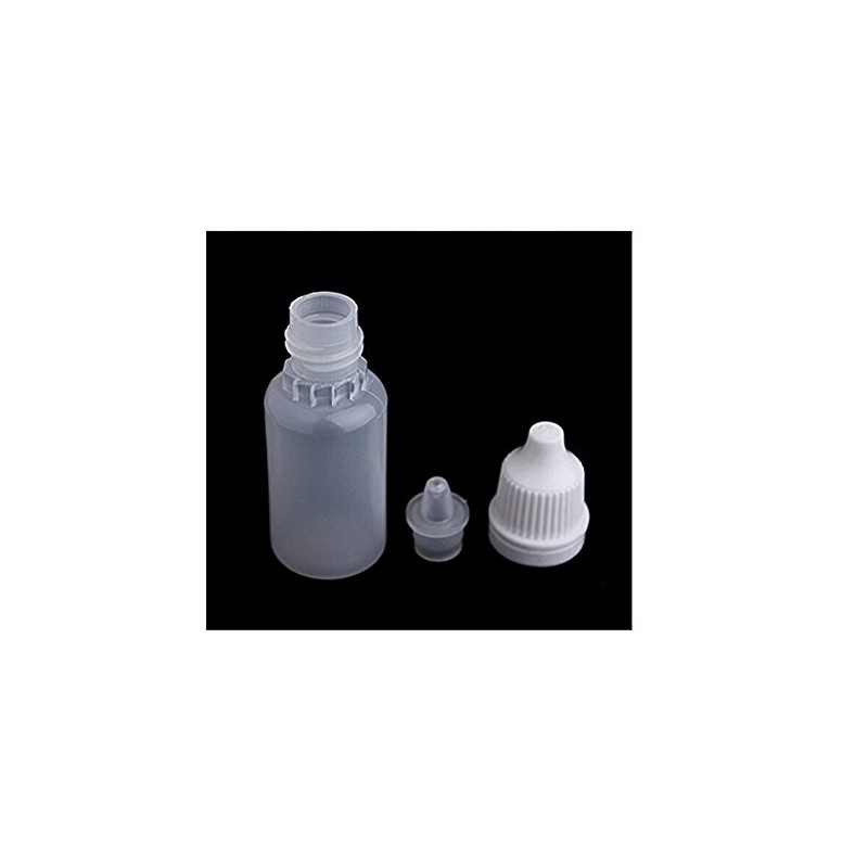 24 PCS Clear Plastic Empty Refillable Dropper Bottle Essential Oil