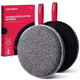CAVEEM Exfoliante Corporal Caveem Pulidor Para Baño Y Cuerpo Exfoliante Corporal Para Eliminar Piel Muerta Esponja Ligera Suave Y Áspera Para La Ducha(Paquete De 2)