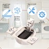 Lyreh 8pcs Cabinet Hinges for Blum, Silver Stainless Steel 1/2