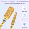 CGBE 2PCS Nail Drill Bits, Tungsten Steel Gold Drill Bit