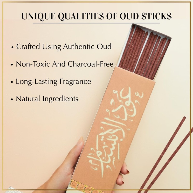 Oud al Ibtisam Incense Sticks by Dukhni |90 floral agarwood