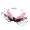 Motique Accessories Holiday Velvet Bow with Black Lace for Women