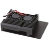 Active Heatsink Case PI4 Black | Development Board Enclosure /