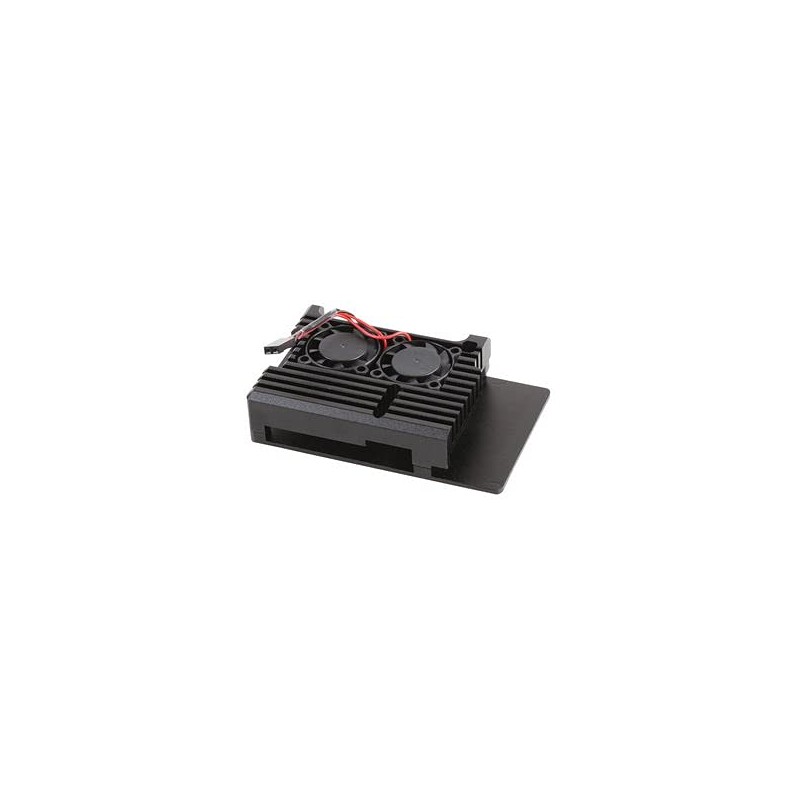 Active Heatsink Case PI4 Black | Development Board Enclosure /