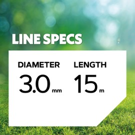 Oregon 110986E Nylium Strimmer Line with Star-Shaped Cross-Section, 3.0 mm, 15 Metres