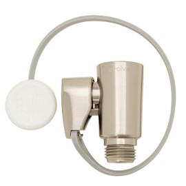 Evolve EV1003 ShowerStart Thermostatic Shutoff Valve in Brushed Nickel instead of Chrome Finish, Water and Energy Saving Valve for Most Bathroom Fixtures, Not Low Flow, Uniform Plumbing Code Certified