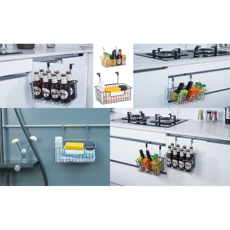 JUNCHU CHERRY 2 Pack The Cabinet Door Organizer, Hanging Wall
