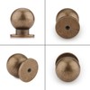Haliwu 10 Pack Antique Bronze Cabinet Knobs Kitchen Cabinet Knobs