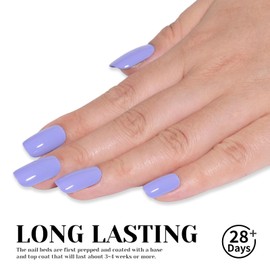 TUTUYU Periwinkle Blue Gel Nail Polish,12ml Spring Summer Gel Colors for Manicure Salon or DIY Nail Art at Home,NAIL LIGHT Needed