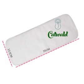 CATWALD - Insertos blancos de 4 capas en microfibra de bambu para pañales ecologicos, por unidad, kit de 5 y 10. Insertos ecológicos, durables, reutilizables, biodegradables para pañales ecológicos para bebe. (10 Unidades)