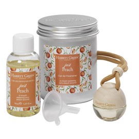 Hassett Green London Car Air Freshener & Refill Kit (Just Peach)