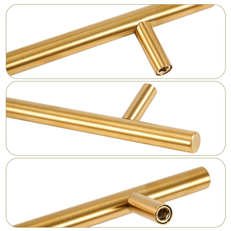 TRIXES 20PK Gold 150mm Wide Cabinet Door Drawer T-Bar Handles