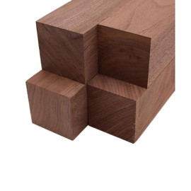 Walnut Turning Blank Squares  - 2.5" x 2.5" (4 Pcs) - Size: 2.5" x 2.5" x 18"