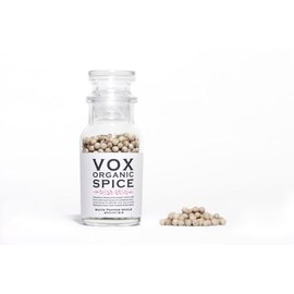 VOXSPICE Organic White Pepper Hole (Bottle) 1.2 oz (35 g)
