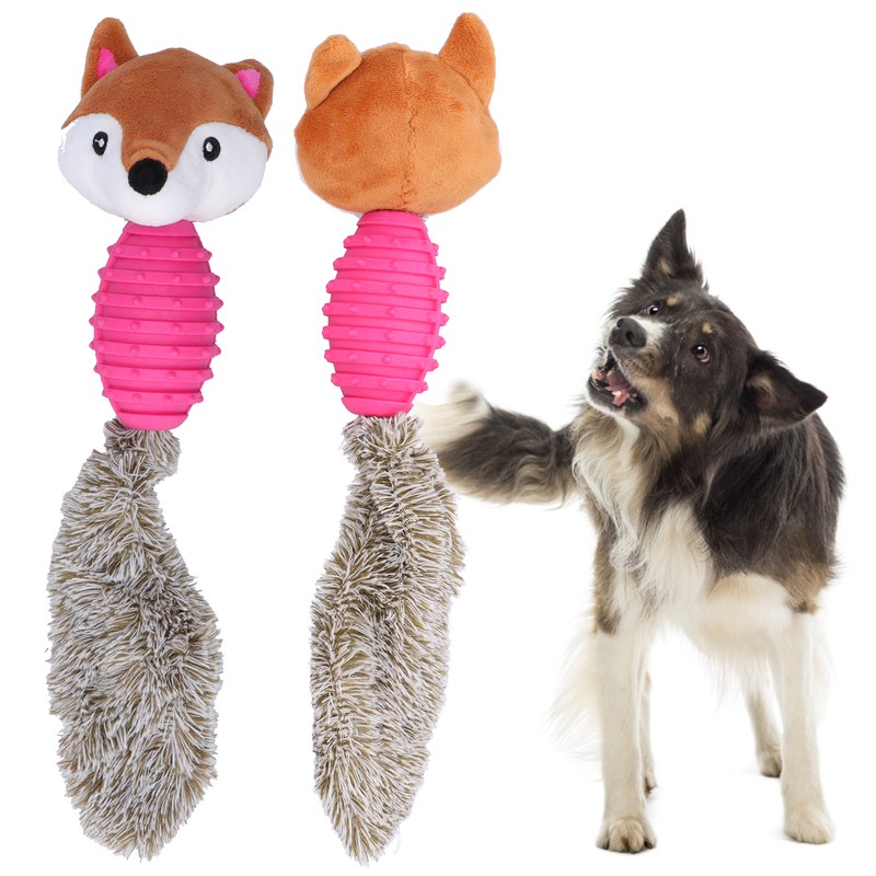 Pet Chew Toys Teeth Cleaning Biting Interactive Training Stuffed Plush