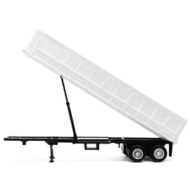 DCD 36ft Gravel Trailer White 1/87 (HO) Plastic Model by Promotex