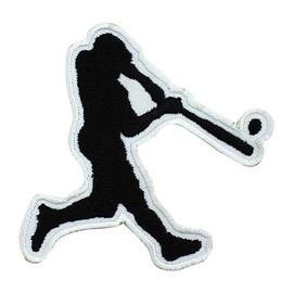 Baseball Player Patch, Baseball Patch, Embroidered Iron on Sew on Patch Badge for Clothes etc. 7x7cm
