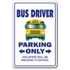 Bus Driver Decal Parking Decals School schoolbus Teacher Holiday |