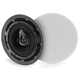Ceiling and Wall Mount Speaker - Wireless Bluetooth 8” Dual 2-Way Audio Stereo Sound Subwoofer Kit with, 360 Watts, in-Wall & in-Ceiling Flush Mount for Home Surround System - Pyle PWRC85BT