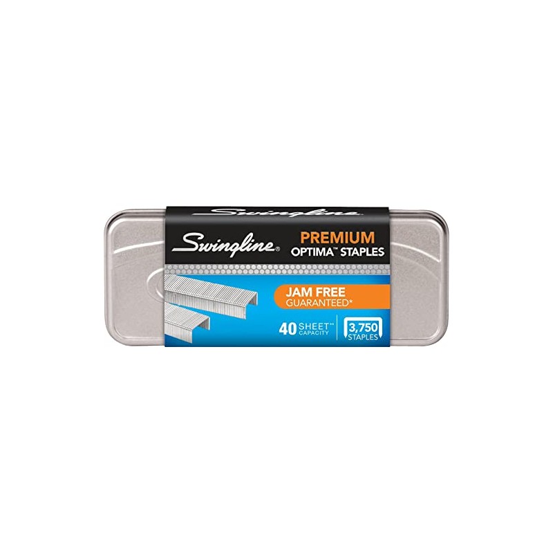 Swingline Staples, Premium for Desktop Staplers, 1/4" Length, 210/Strip, 3750/Box,