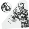 Beavorty 5pcs Temporary Tattoo Stickers Arm Sleeves Men Dragon Design