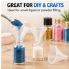 20-Piece Mini Clear Plastic Funnel Set for Small Bottle Filling