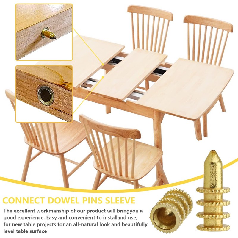 Table Pin FMHXG 12 Sets Gold Metal Table Pins Dowels,