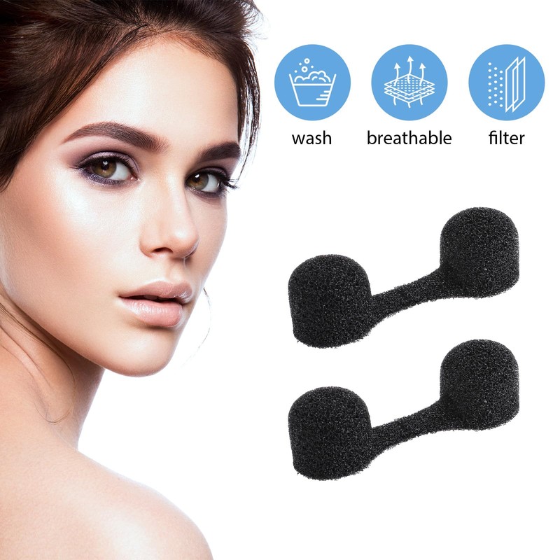 Dimeho 100 Pieces Nose Plug Filter Disposable Nose Dust Filters