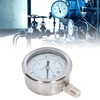 Pressure Gauge Stainless Steel Vibration Resistant Oil Manometer 1/4in NPT
