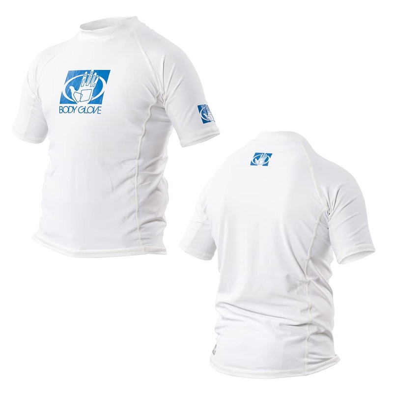 BODY GLOVE FITTED RASHGUARD JR SS WHIT 12