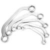 5pcs 8-22mm Metric Wrench Kit Half Moon Double Ended Chrome