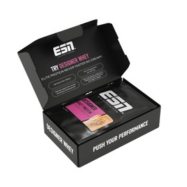 ESN Designer Whey Protein Powder, Button Box, 5 x 30 g | Up to 23 g protein per serving, ideal for muscle building and maintenance, made in Germany