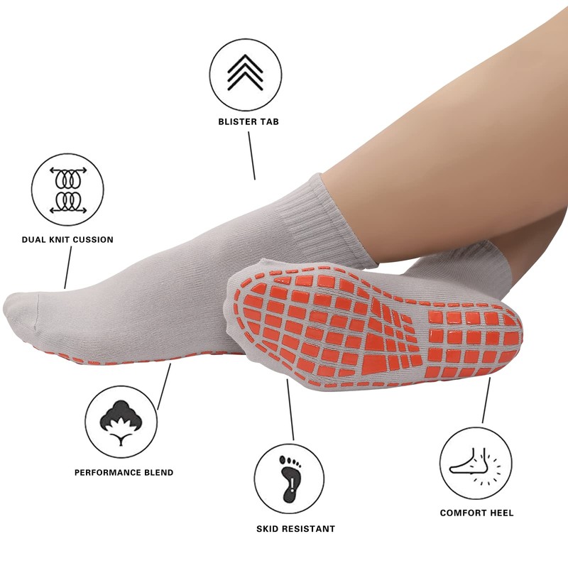 NOVAYARD - Calcetines antideslizantes para yoga, hospital, 10 pares, Multicolor