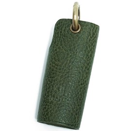 Prof Line Profline Key Case, Compact, Men's, Himeji Leather, Mini, Small, Genuine Leather, Made in Japan, green
