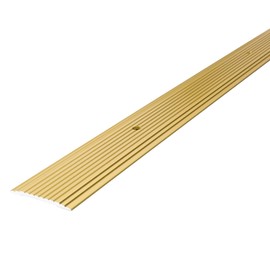 M-D Building Products 79095 1-1/4 in. X 72 in. Satin Brass Aluminum Seam Binder w/Screw Nails