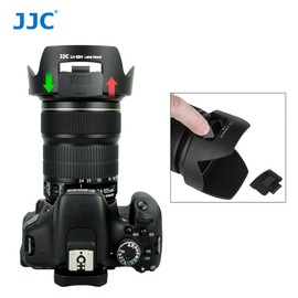 JJC Reversible Lens Hood with Side Window for EF 24-105mm F3.5-5.6 IS STM - Replacement for Canon EW-83M