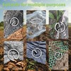 240Pcs Thick 8 Gauge 0.16 in Circle Top Landscape Fabric