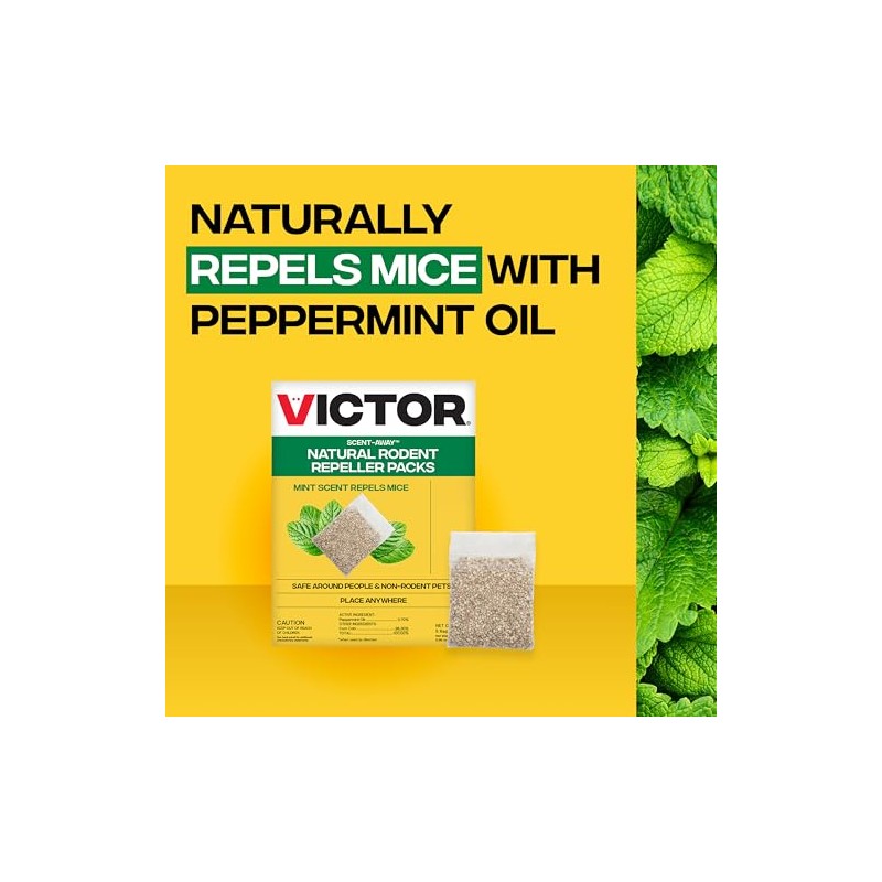 Victor Natural Mouse Repellent Pouches - 10-Pack