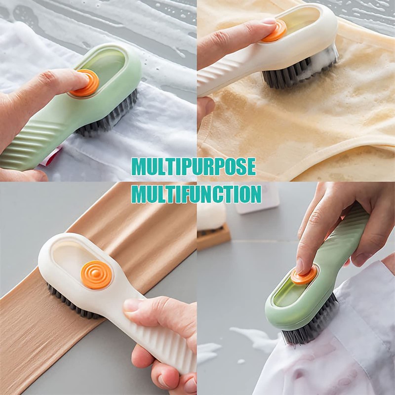 Liquid Adding Soft Fur Cleaning Brush, Multifunctional Cleaning Brush with