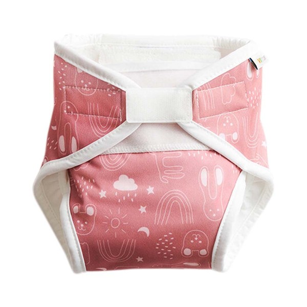 ImseVimse All-In-One Cloth Nappies (Rusty Pink Teddy, Medium)